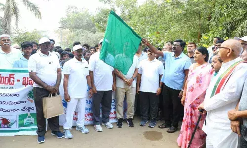 Khammam: Rally to spread awareness on dangers of single use plastics held