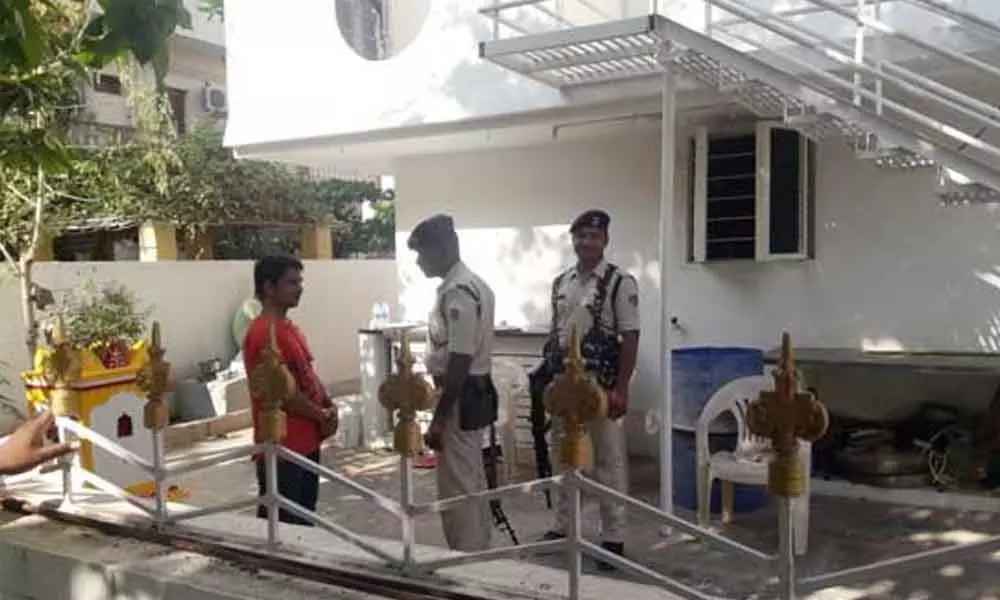 IT raids on Kadapa TDP president Srinivasulu Reddys residence