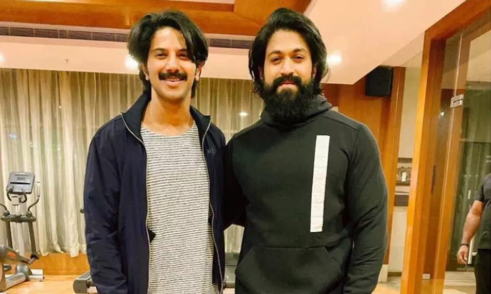 he world is waiting for superstar Yashs character Rocky in KGF 2 and so is Dulquer Salmaan. Check out!