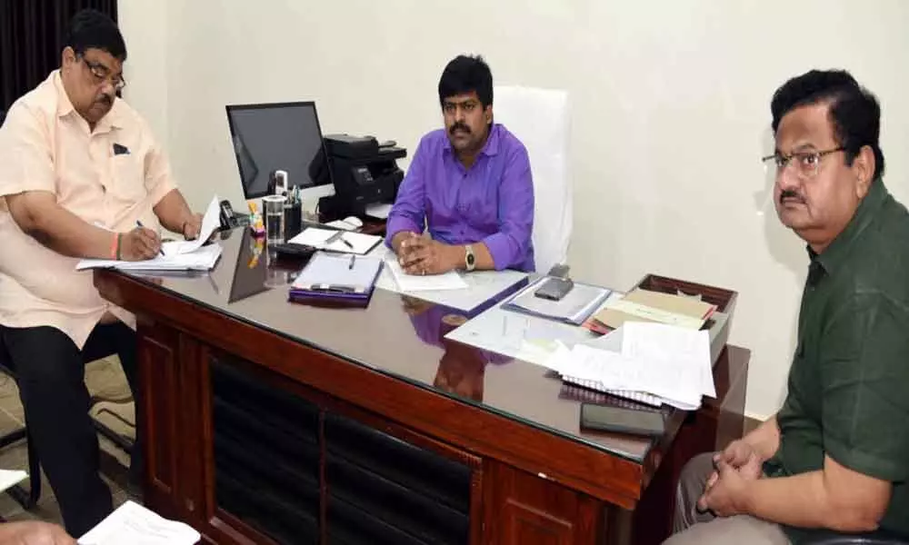 Eluru: Give permissions instantly to set up industries, Collector R Muthyala Raju tells officials