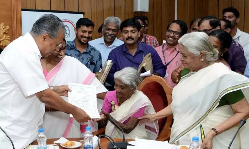 Kollam: 105-year-old felicitated after she clears class 4 exams in Kerala