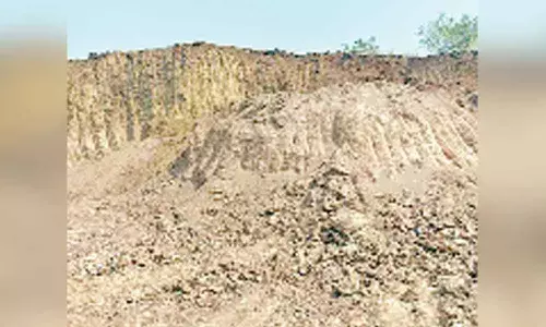 Medak: Illegal excavation of red soil in Kohir mandal