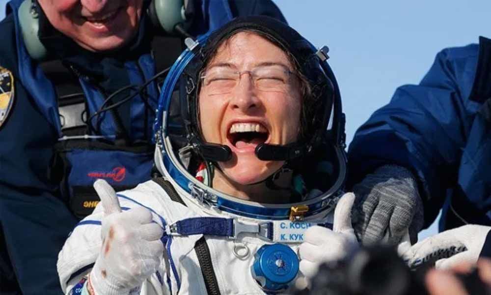 NASA Astronaut Christina Koch Breaks History- Returns After 328 Days ...