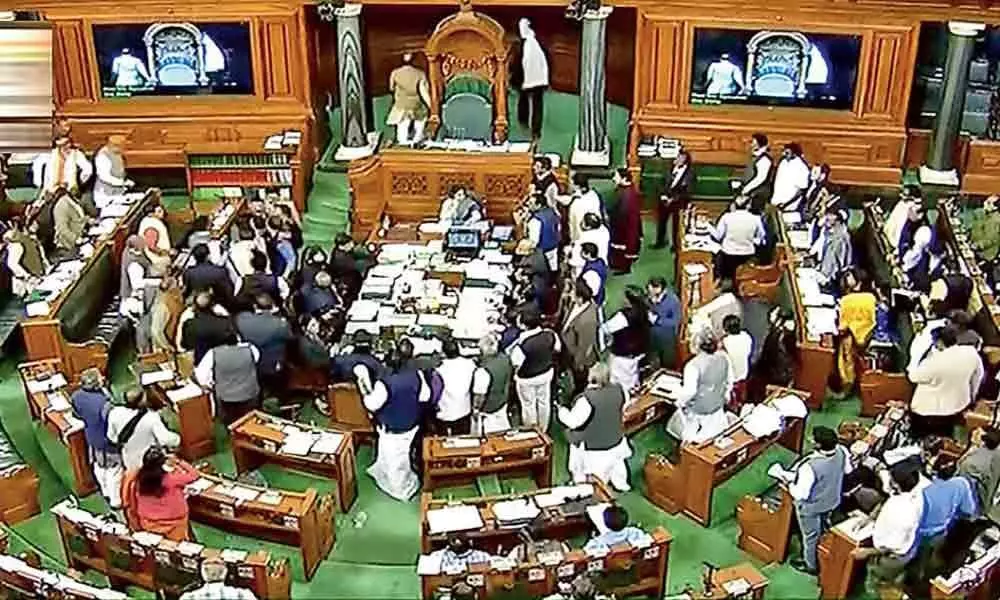 Chaos in Parliament over Rahuls danda comment