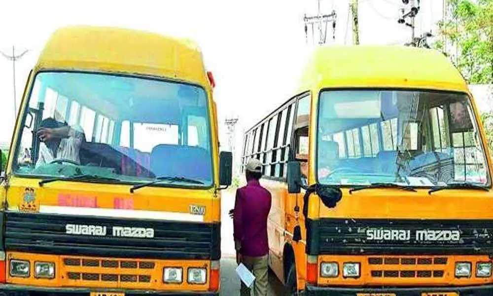 Hyderabad: Transport officials seize 8 school buses for violating rules