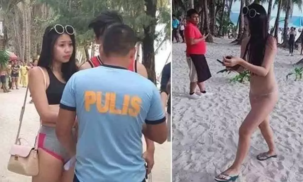 Women arrested for wearing bikini