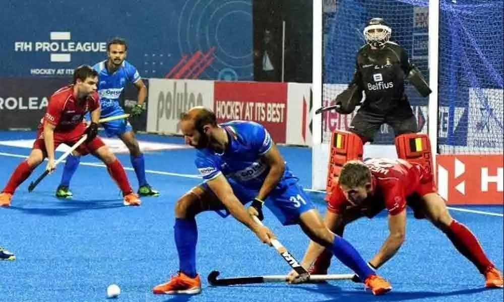 India go down fighting to Belgium in FIH Pro League match