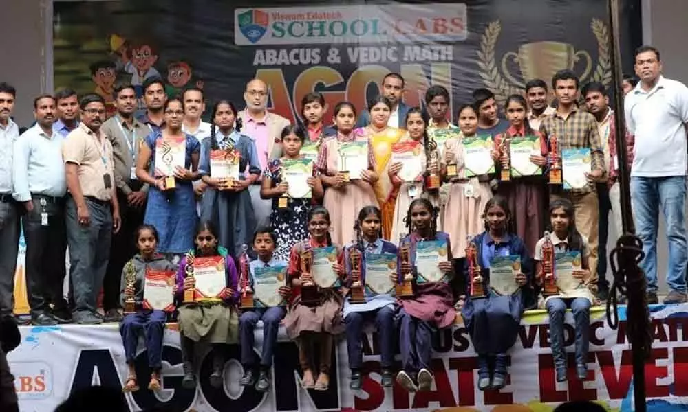 Hyderabad: State-level Abacus & Vedic Maths competitions held