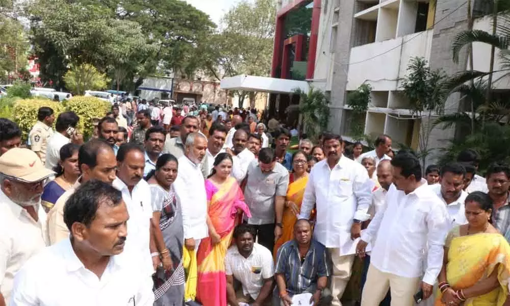 Tirupati: TDP demands restoration of cancelled pensions