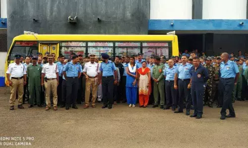 Hyderabad: Traffic awareness drive at Airforce Academy in Dudigal
