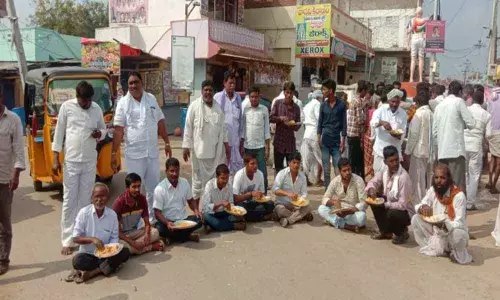 Protest for merger of Regode with Jogipet