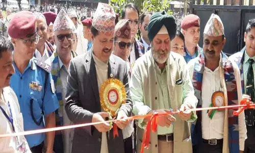 India builds a school building in Nepal