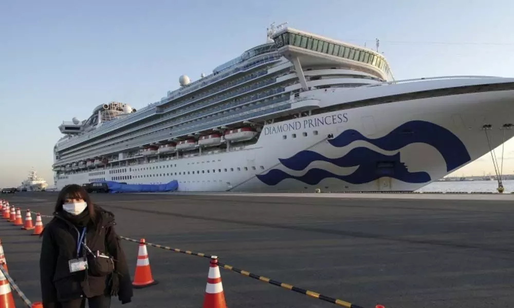 Two Indian crew members onboard cruise ship off Japanese coast test positive for Coronavirus