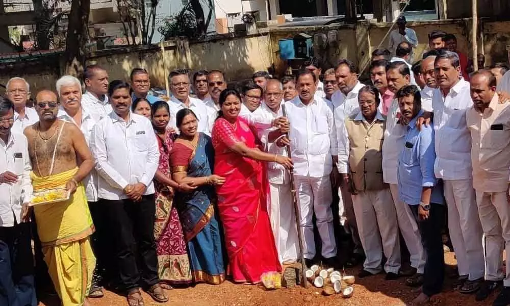 Hyderabad: Stone laid for community hall in AS Rao Nagar