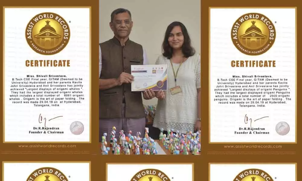 Hyderabad: GITAM student bags five more Assist World Records