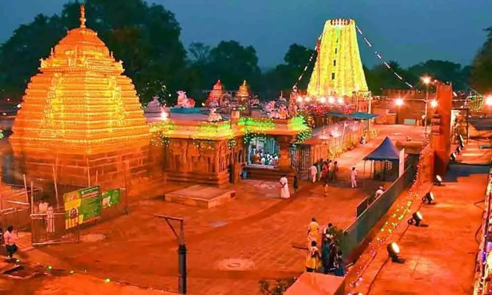 Srisailam temple ready for 10-day Brahmotsavams
