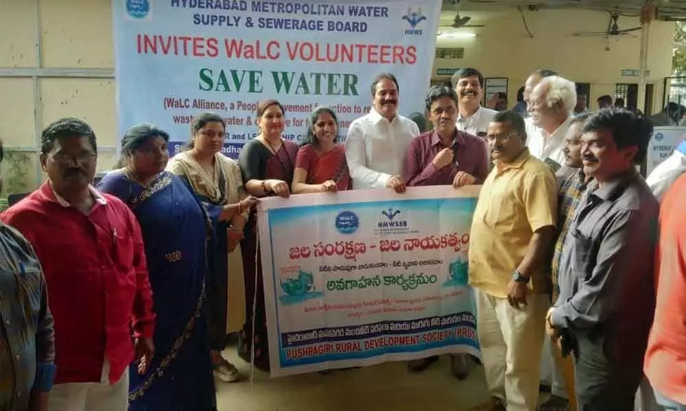 Hyderabad: WaLC volunteers to help in conservation of water in Madhapur