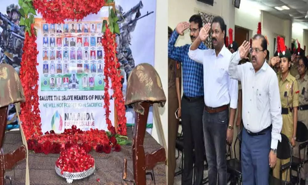 Vijayawada: Stamp released in memory of Pulwama soldiers