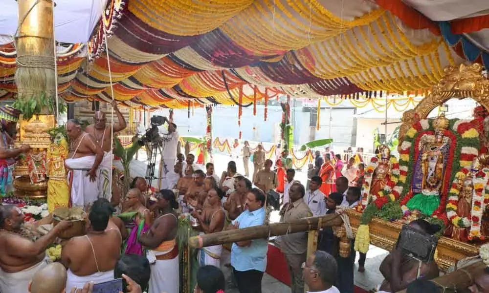 Tirupati: Brahmotsavams of Sri Kalyana Venkateswara Swamy begins at Srinivasa Mangapuram