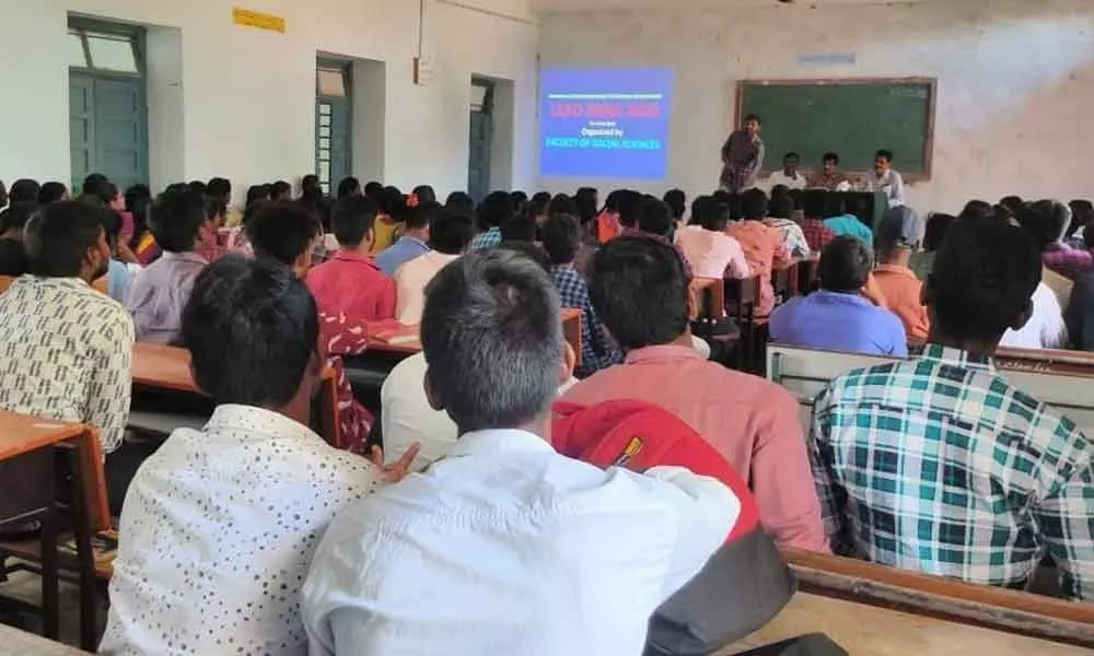 Siddipet: Motivational programme held for students at  Government Degree & PG College