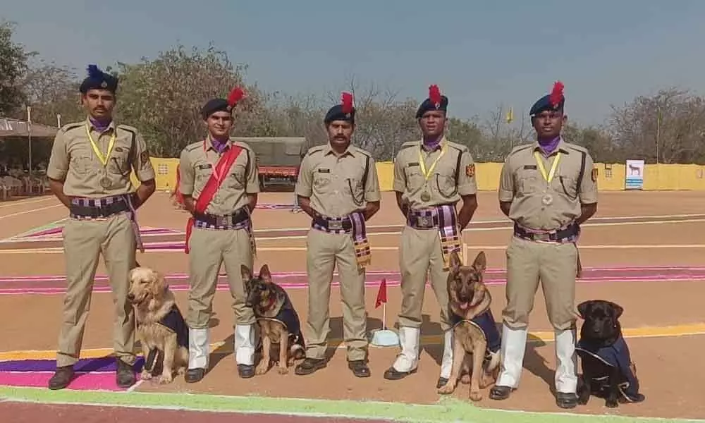 Rangareddy: Passing-out parade by 37 canines in Moinabad