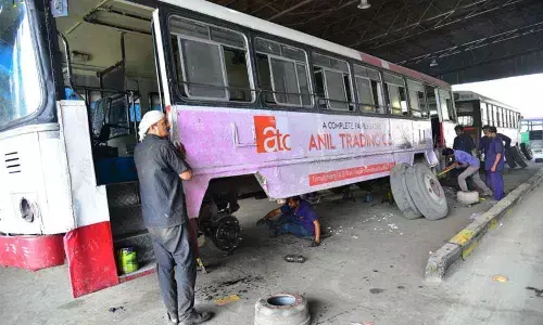 TSRTC workers knock at public reps doors for redressal of woes