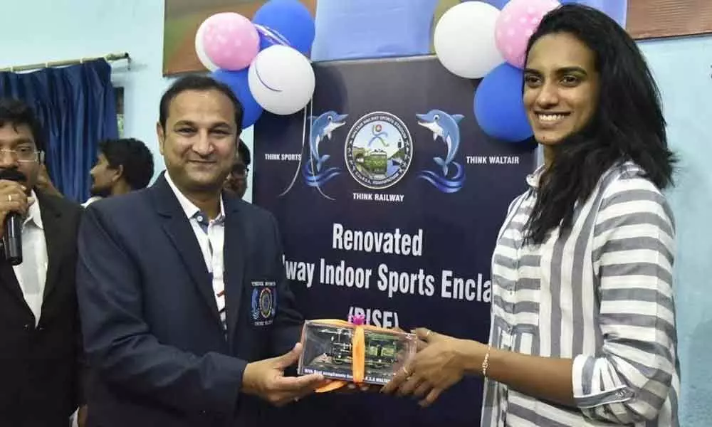Visakhapatnam: World badminton champion Sindhu opens renovated sports enclave