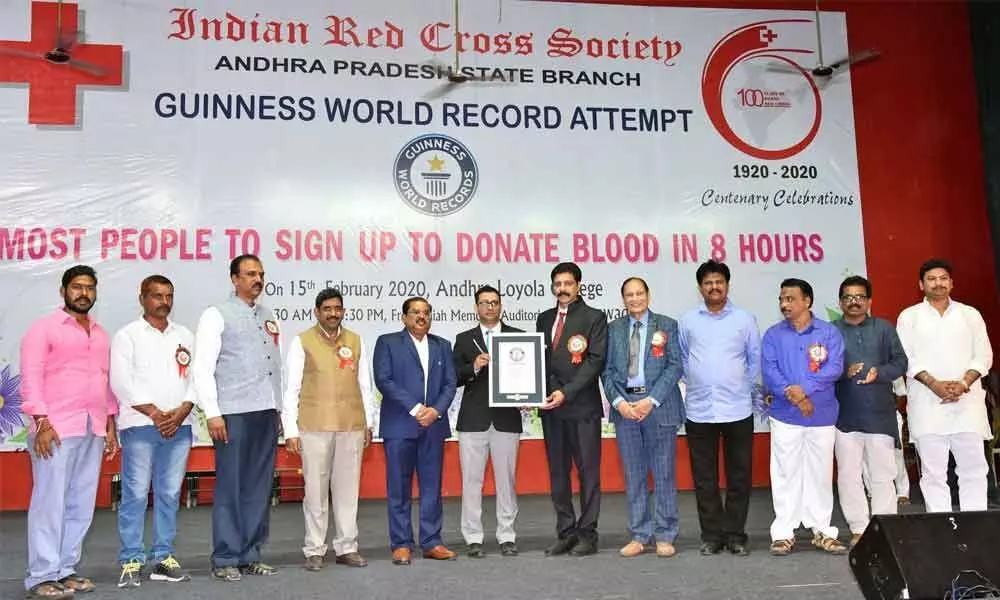 Vijayawada: IRC-AP creates world record in blood donation