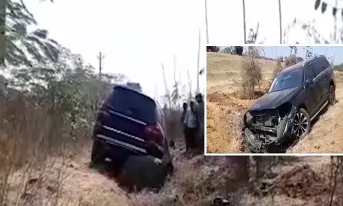 Brother Anil Kumar car met with accident at Krishna district
