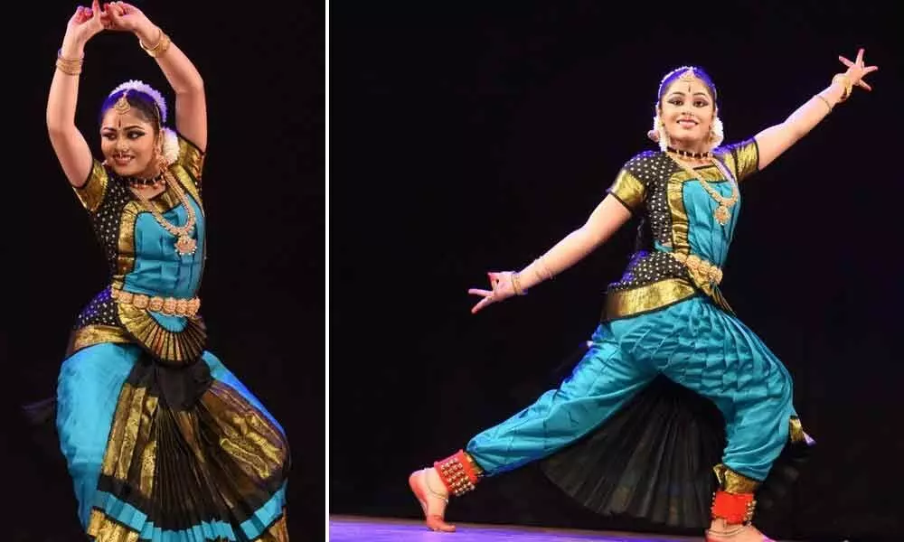 Hyderabad: A dazzling performance of Bharatanatyam at Ravindra Bharathi on Sunday
