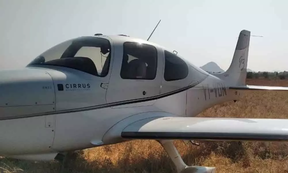 Pilot lands jet plane in farm fields after noticing technical flaws in Anantapur