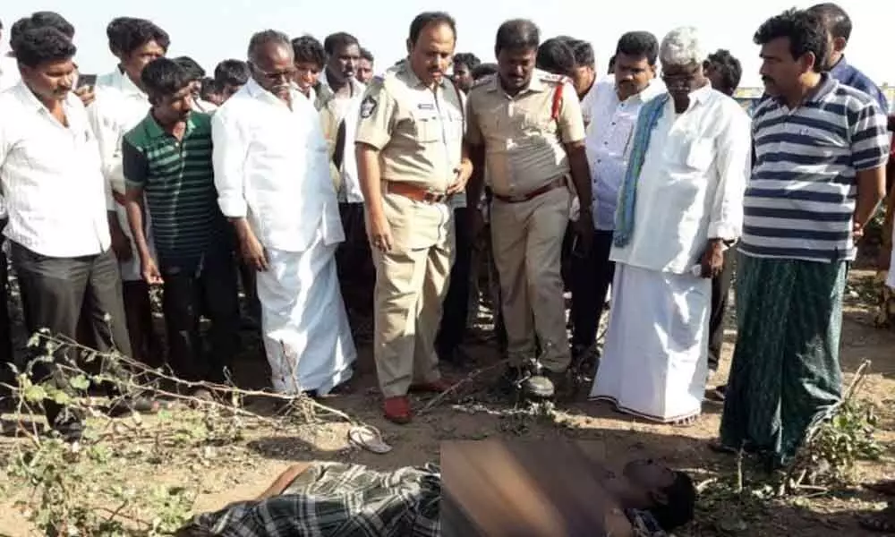 Tension grips after a Village volunteers murder in Kadapa district