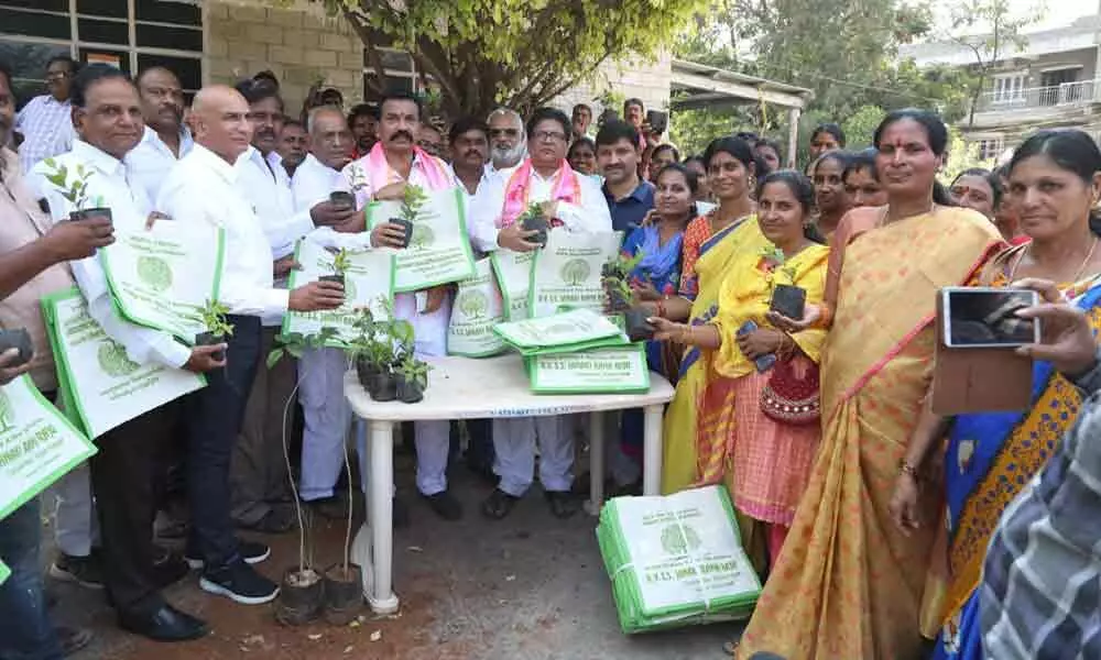Hyderabad: Eco-friendly drive marks KCRs birthday