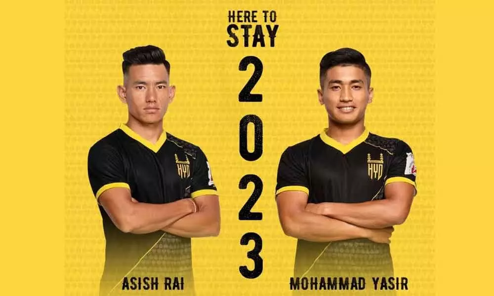 Hyderabad Football Club extends contracts of Yasir, Asish
