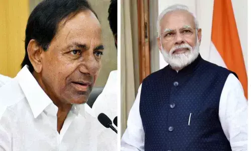 PM Modi greets birthday wishes to CM KCR, KTR family plants saplings