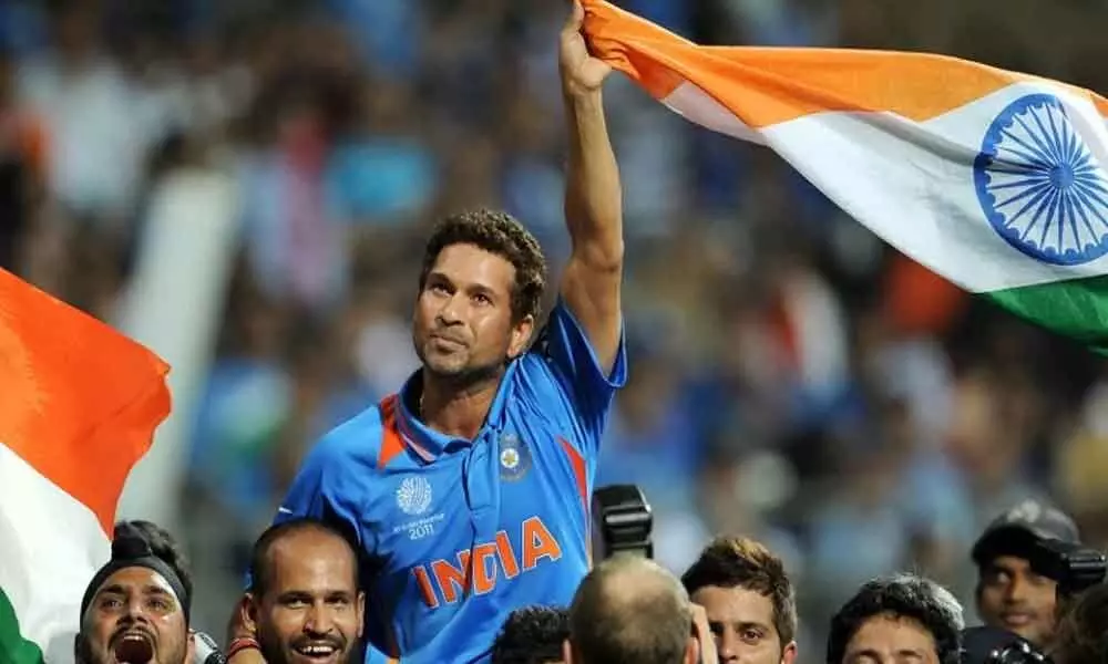 Sachin Tendulkars Carried On Shoulders World Cup 2011 Moment Wins Laureus Award