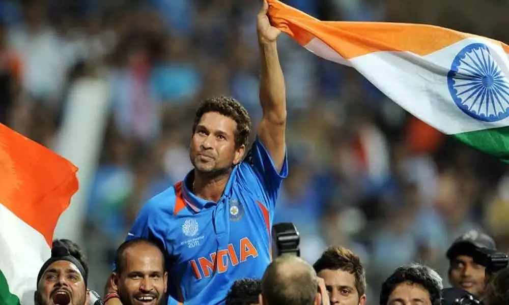 Sachin Tendulkars Carried On Shoulders World Cup 2011 Moment Wins Laureus Award 6060