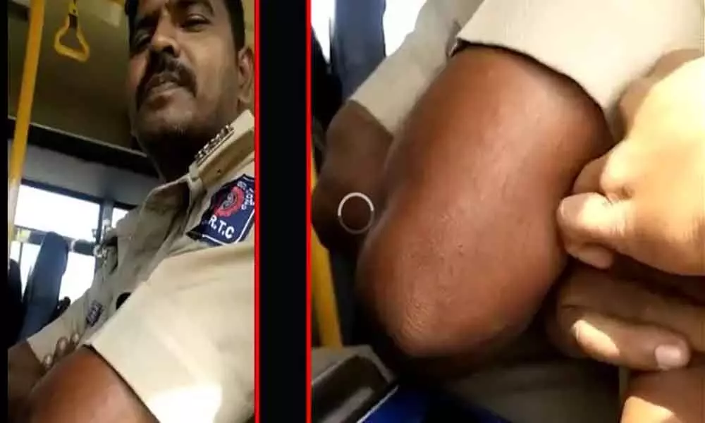 KSRTC Bus conductor held for allegedly harassing and molesting a female passenger