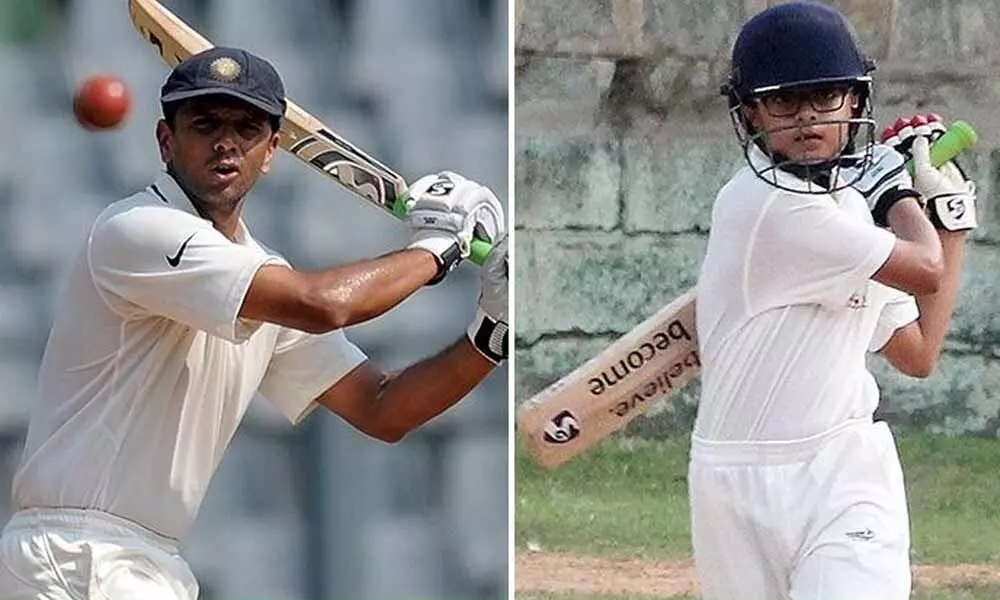 Rahul Dravids son Samit is following fathers footsteps, scores another double hundred in less than 2 months