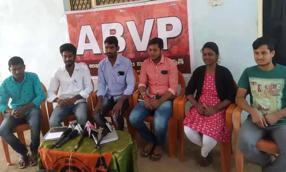 ABVP demands govt to release fee dues