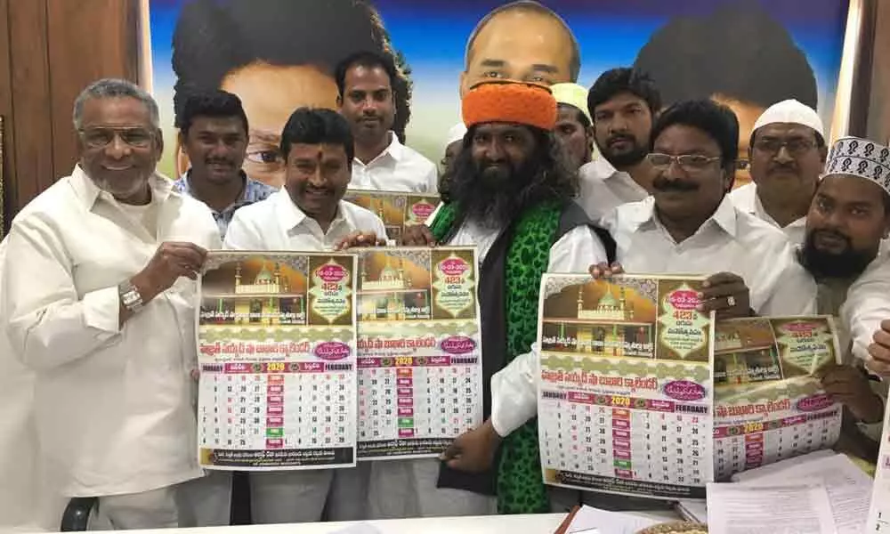 Vijayawada: Minister Velampalli Srinivas releases Kondapalli Urs poster