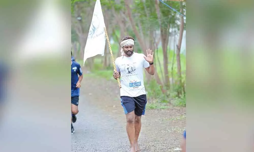 Hyderabad: Youth on a running mission for farmers cause