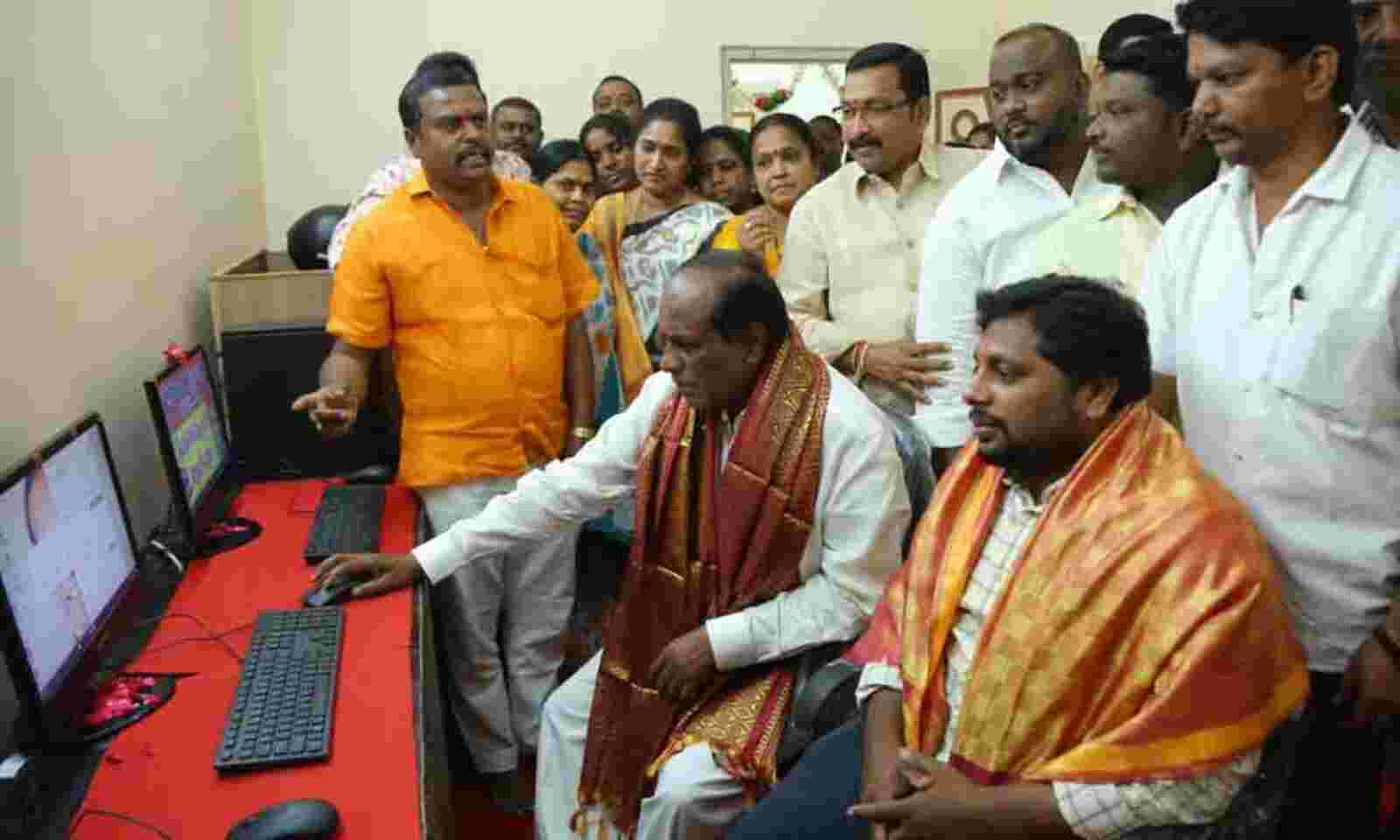 Hyderabad Free Computer Training Centre Inaugurated At Bapuji Nagar