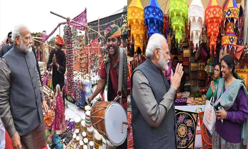 Image result for Prime Minister visits ‘Hunar Haat’