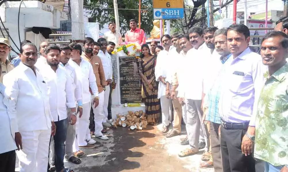Deputy Speaker Padma Rao Goud launches new road works at Chilukalguda