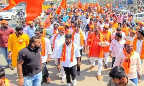 Hyderabad: Shivaji Jayanthi utsav in Shiva temple