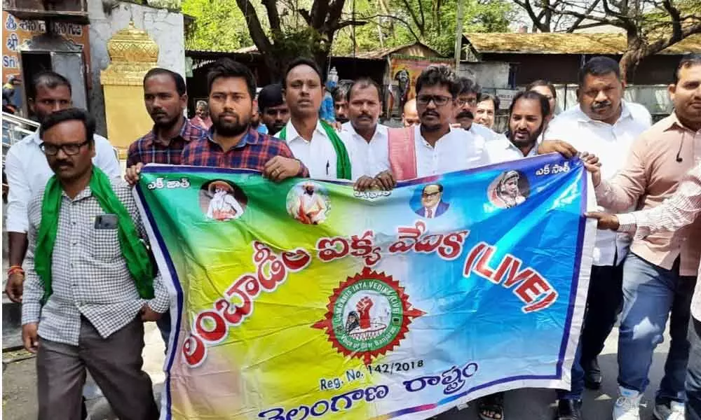 Hyderabad: Suspension of ST staff triggers protests in Saifabad