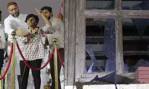 Stones pelted at Amulya Leonas house in Chikkamagaluru