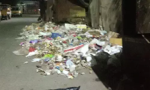 Hyderabad: Garbage piling up at new bridge in Bhoiguda