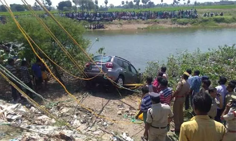 Telangana: Car plunges into canal in Yadadri, 3 die